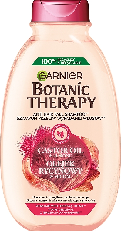 Shampoo für schwaches und brüchiges Haar - Garnier Botanic Therapy Castor Oil And Almond