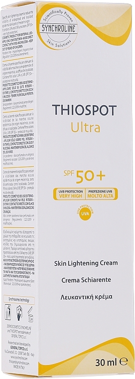 Aufhellende Creme für Haut mit Hyperpigmentierung SPF 50 - Synchroline Thiospot Ultra Skin Lightening Cream — Bild N1