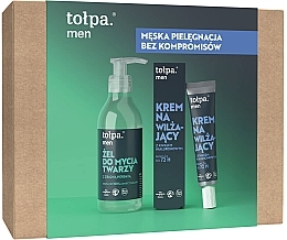 Düfte, Parfümerie und Kosmetik Gesichtspflegeset - Tolpa Men (Gesichtsgel 195ml + Gesichtscreme 40ml) 