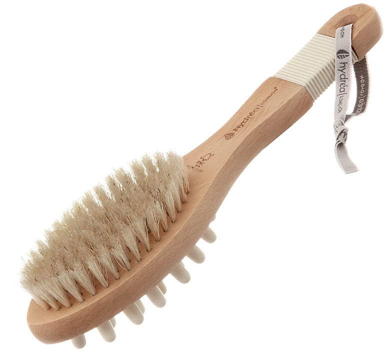 Bürste mit Naturborsten - Hydrea London Combination Detox Massage Brush  — Bild N1