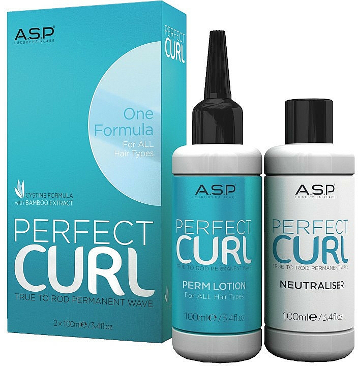 Set - Affinage Salon Professional Perfect Curl Perm + Fix (neitraliser/100ml+hair/lot/100ml) — Bild N1