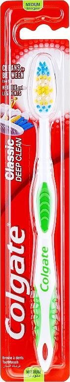 Zahnbürste mittel Classic Deep Clean grün-weiß - Colgate Classic Deep Clean — Bild N1