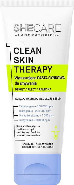 Körperpaste aus Zink - SheCare Clean Skin Therapy  — Bild N1