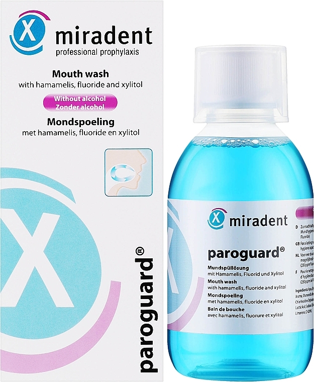 Mundwasser mit Hamamelis - Miradent Paroguard Liquid — Bild N2