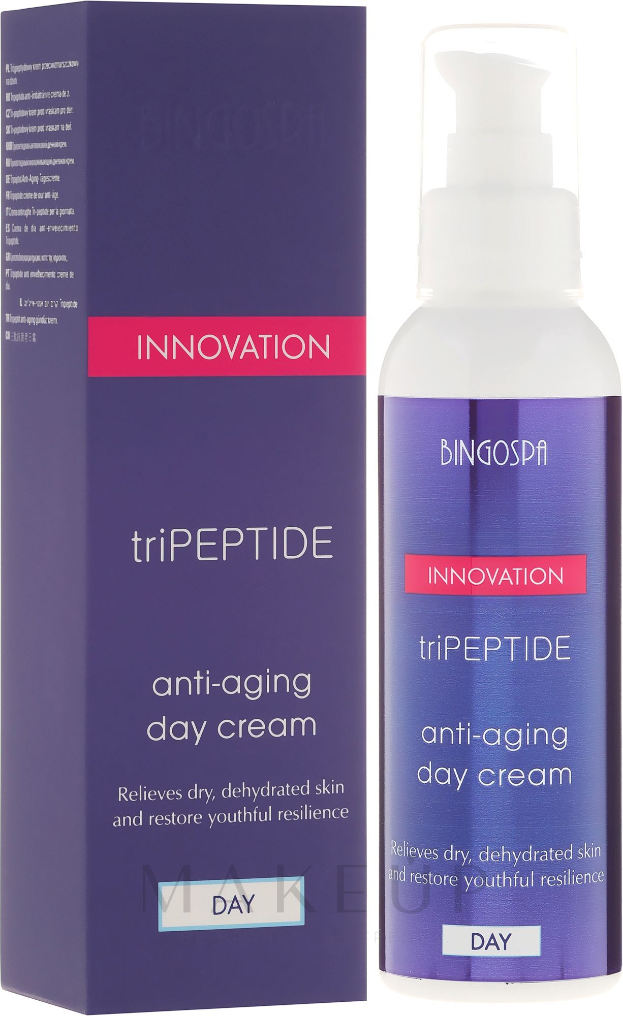 Tripeptide Anti-Falten Tagescreme - BingoSpa Innovation TriPeptide Anti-Aging Day Cream — Bild 135 g