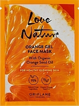Düfte, Parfümerie und Kosmetik Gel-Gesichtsmaske mit Bio-Orange für strahlende Haut - Oriflame Love Nature Orange Gel Face Mask