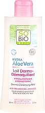 Düfte, Parfümerie und Kosmetik Reinigungsmilch für sehr sensible Gesichtshaut - So'Bio Etic Aloe Vera Dermo-Cleansing Milk