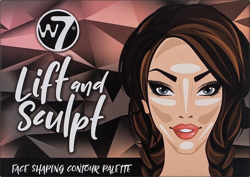 Konturierpalette für das Gesicht - W7 Lift & Sculpt Face Shaping Contour Palette — Bild N2