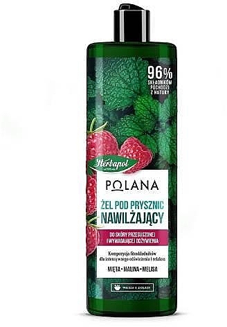 Duschgel mit Minze und Himbeere  - Herbapol Polana Shower Gel  — Bild N1