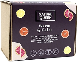 Düfte, Parfümerie und Kosmetik Körperpflegeset - Nature Queen Warm & Calm (Ätherisches Öl 3x10ml + Zubehör 1 St.)