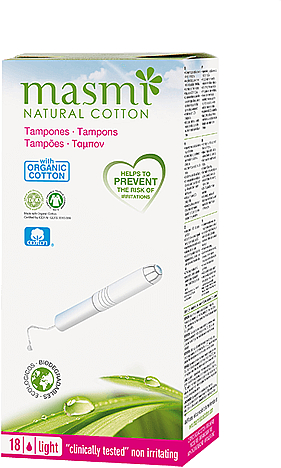 Tampons mit Applikator 18 St. - Masmi Natural Cotton Light — Bild N1