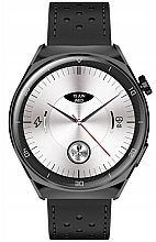 Düfte, Parfümerie und Kosmetik Smartwatch für Herren schwarzes Armband - Garett Smartwatch V12 Black Leather