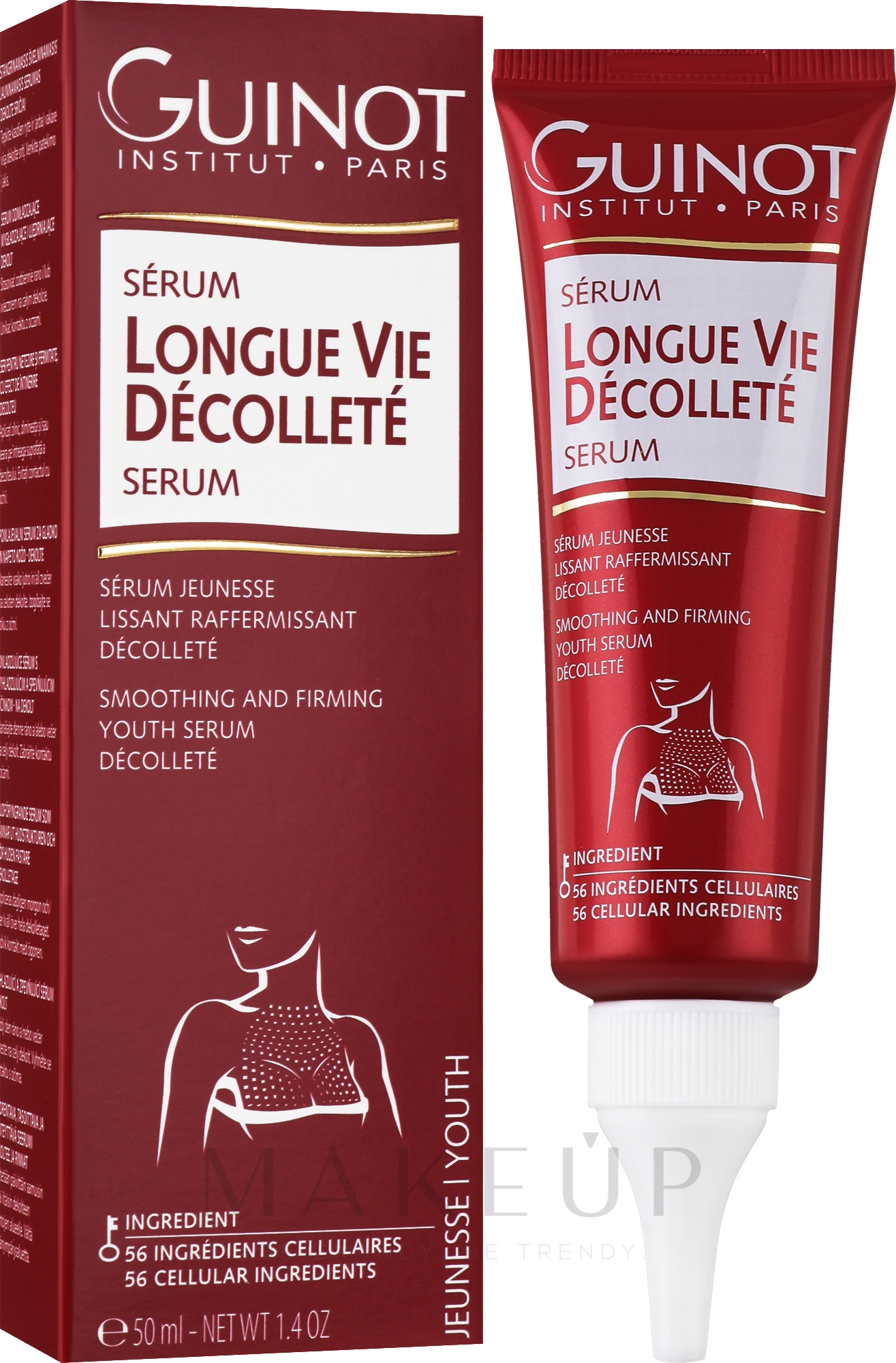 Glättendes und straffendes Dekolleté-Serum - Guinot Smoothing And Firming Youth Serum — Bild 50 ml