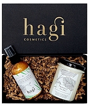 Düfte, Parfümerie und Kosmetik Körperpflegeset - Hagi Cosmetics Set (Körperöl 100ml + Duftkerze 230g) 