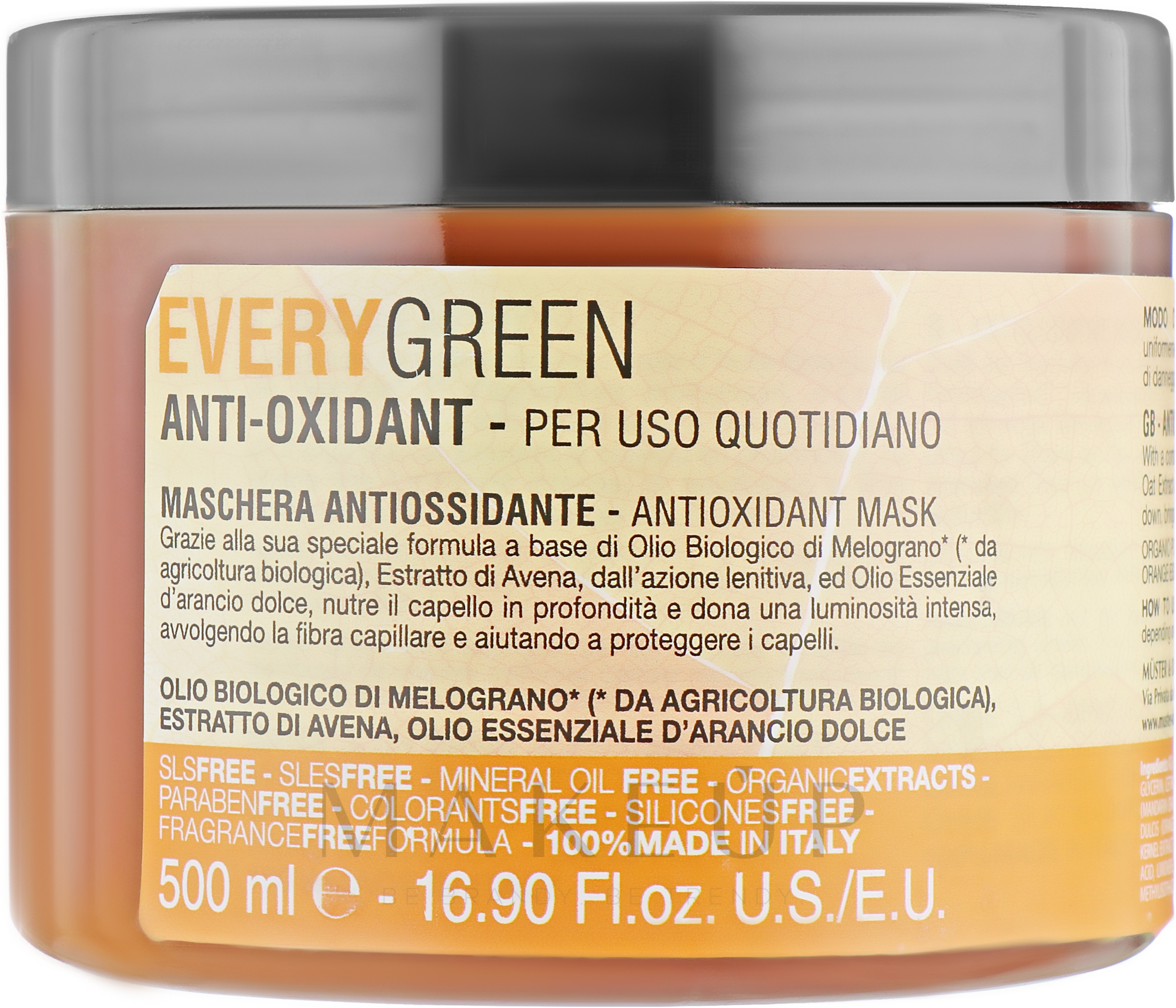 Antioxidative Haarmaske - EveryGreen Antioxidant Hair Mask — Bild 500 ml