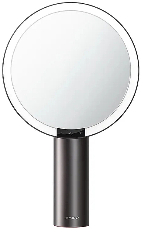 Kosmetikspiegel schwarz - Amiro LED Mirror Black — Bild N3