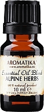 Düfte, Parfümerie und Kosmetik Ätherisches Bio Alpenkräuteröl - Aromatika