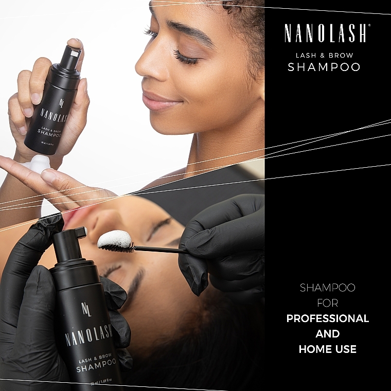 Wimpern- und Augenbrauenshampoo - Nanolash Lash & Brow Shampoo — Bild N7