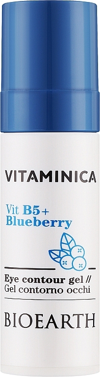 Augenkonturierungsgel - Bioearth Vitaminica Vit B5 + Blueberry Eye Contour Gel  — Bild N1