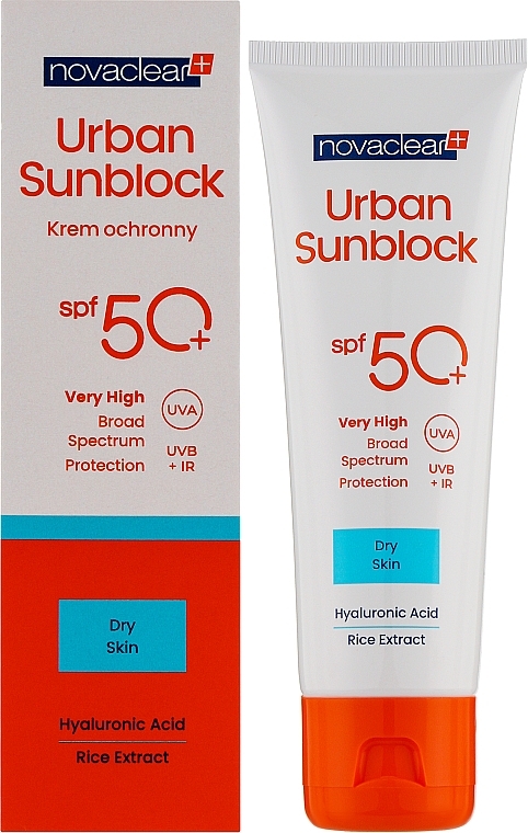 Sonnenschutz-Gesichtscreme für trockene Haut SPF 50+ - Novaclear Urban Sunblock Protective Cream SPF 50+ — Bild N2