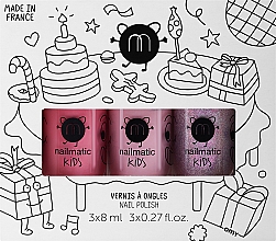 Düfte, Parfümerie und Kosmetik Set - Nailmatic Party Kids Set (nail/polish/3x8ml)