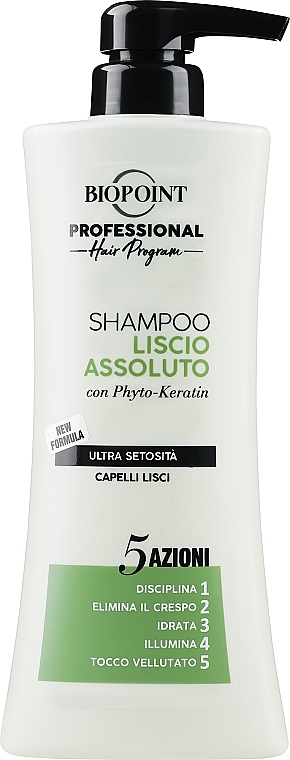 Shampoo für widerspenstiges und krauses Haar - Biopoint Liscio Assoluto Shampoo — Bild N1