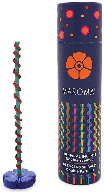 Räucherstäbchen-Set №2 - Maroma Encens d'Auroville Double Scented Spiral Incense Sticks Yellow — Bild N3