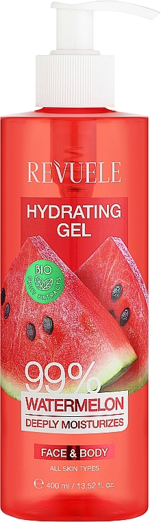 Feuchtigkeitsspendendes Gesichts- und Körpergel mit Wassermelone - Revuele Moisturizing Gel 99% Watermelon — Bild N1