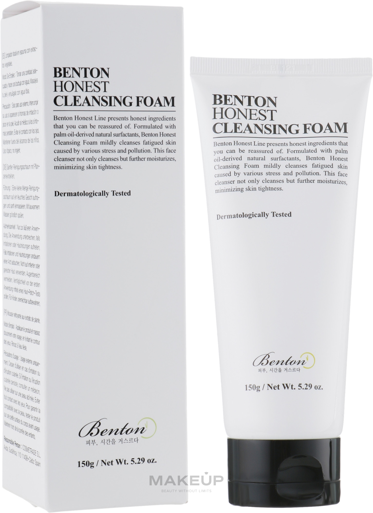 Gesichtsreinigungsschaum - Benton Honest Cleansing Foam — Bild 150 g