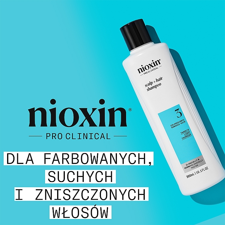 Shampoo für Kopfhaut und trockenes Haar  - Nioxin Pro Clinical System 3 Scalp + Hair Thickening Shampoo  — Bild N2