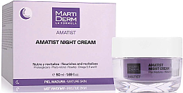 Düfte, Parfümerie und Kosmetik Gesichtscreme für die Nacht - MartiDerm Amatist Nourishes And Revitalises Night Cream
