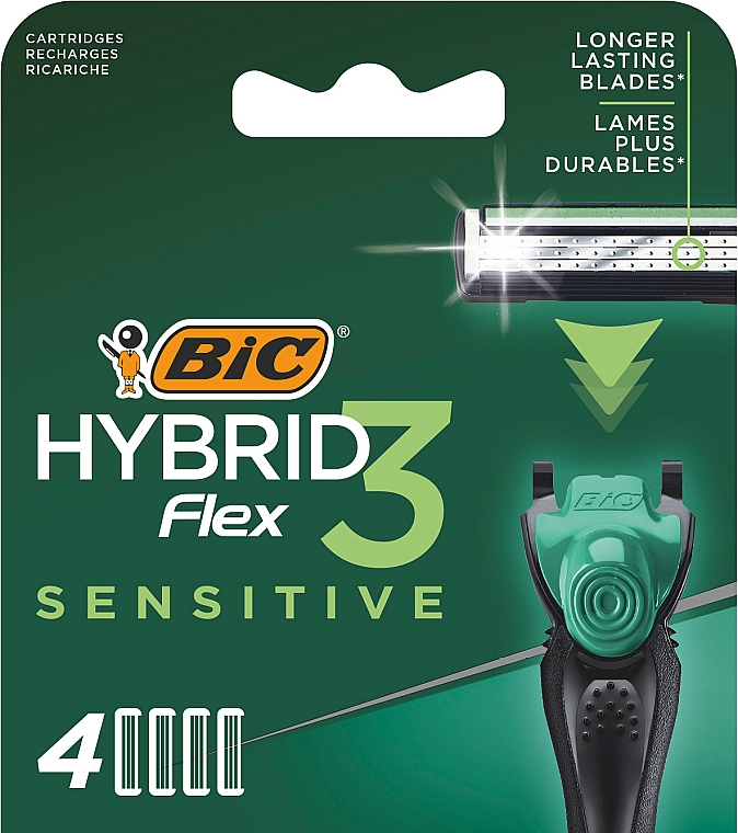 Ersatzklingen 4 St. - Bic Flex 3 Hybrid Sensitive — Bild N1