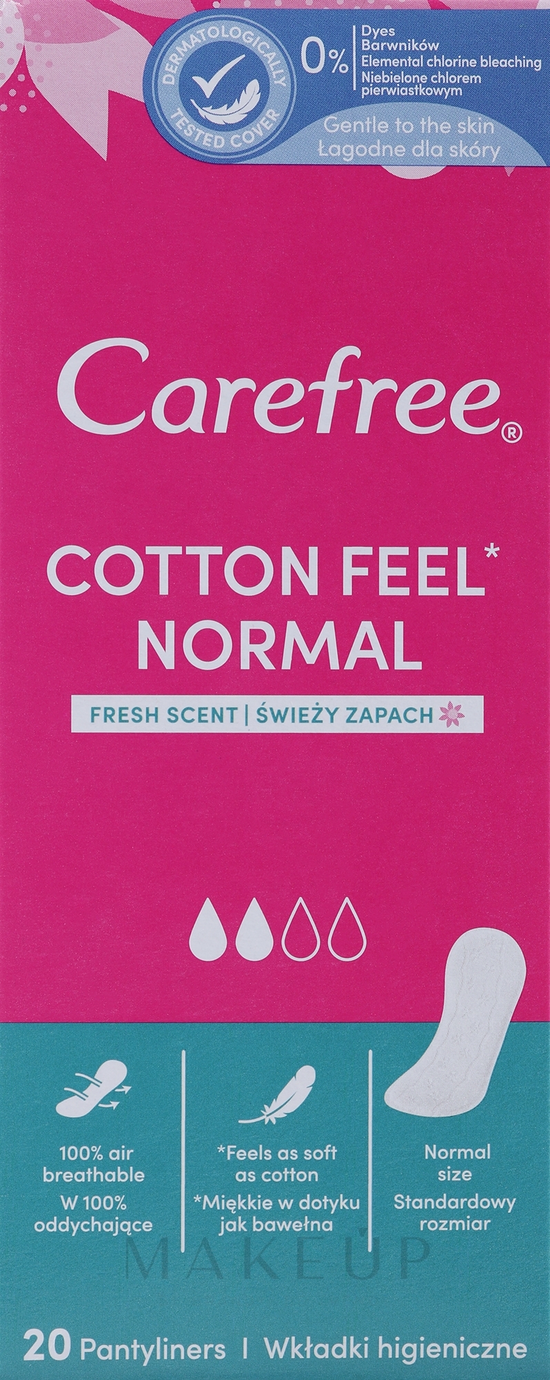 Slipeinlagen mit Frischeduft 20 St. - Carefree Cotton Fresh Scent — Bild 20 St.