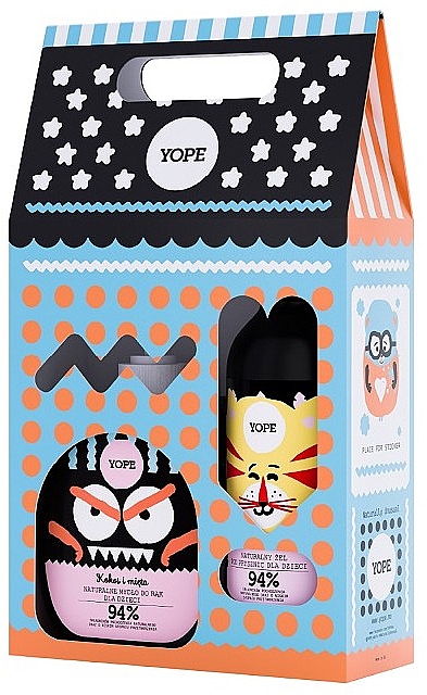 Pflegeset für Kinder - Yope Kids Gift Set (Flüssige Handseife 400ml + Duschgel 400ml) — Bild N1