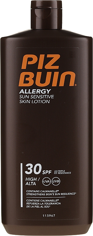 Sonnenschutzende Körperlotion für empfindliche Haut LSF 30 - Piz Buin Allergy Sun Sensitive Skin Lotion SPF30 — Bild N1