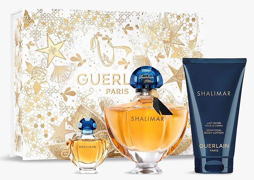 Guerlain Shalimar - Set (Eau de Parfum/50 ml + Eau de Parfum/5 ml + Körperlotion/75 ml) — Bild N1