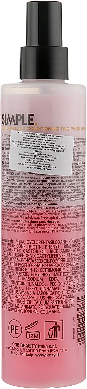 Revitalisierender Zwei-Phasen-Sprühconditioner - Kezy Simple Restoring and Conditioning Two-Phase Spray — Bild N2