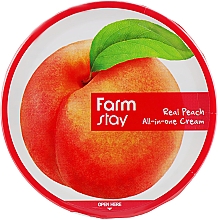 Düfte, Parfümerie und Kosmetik Gesichts- und Körpercreme mit Pfirsichextrakt - FarmStay Real Peach All-In-One Cream