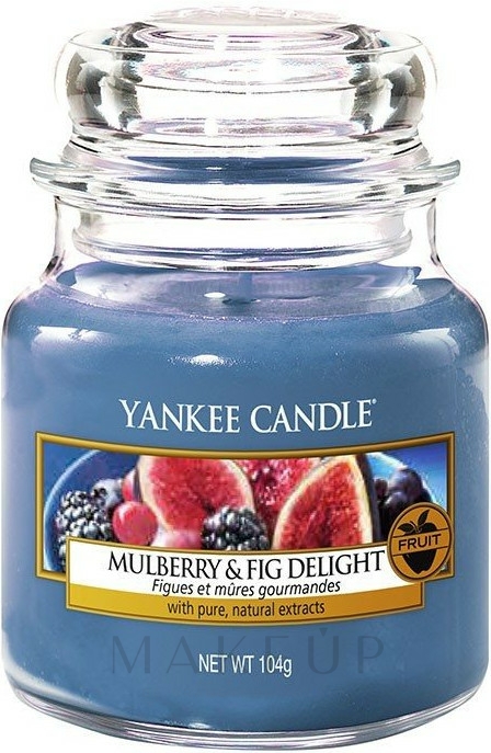 Duftkerze im Glas Mulberry & Fig Delight - Yankee Candle Mulberry & Fig Delight Jar  — Bild 104 g