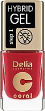 Düfte, Parfümerie und Kosmetik Gelnagellack - Delia Cosmetics Coral Nail Hybrid Gel