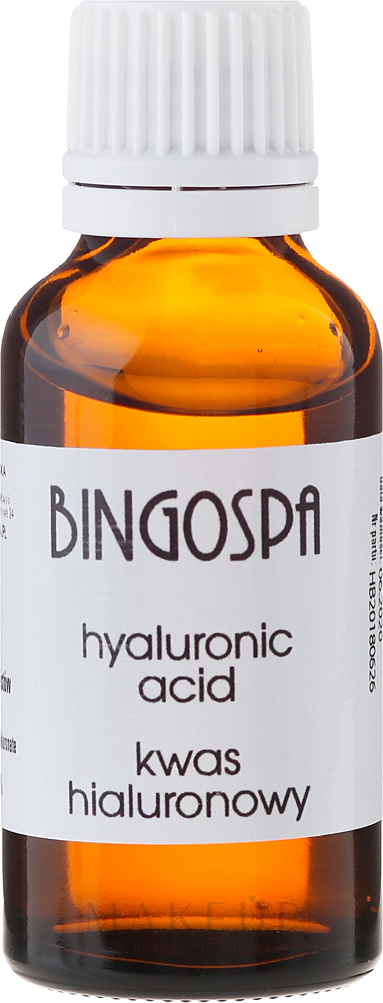 Hyaluronsäure 1% für den professionellen Gebrauch - BingoSpa Hyaluronic acid — Bild 30 ml