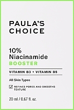 Düfte, Parfümerie und Kosmetik Konzentriertes Booster-Serum mit 10 % Niacinamid - Paula's Choice 10% Niacinamide Booster