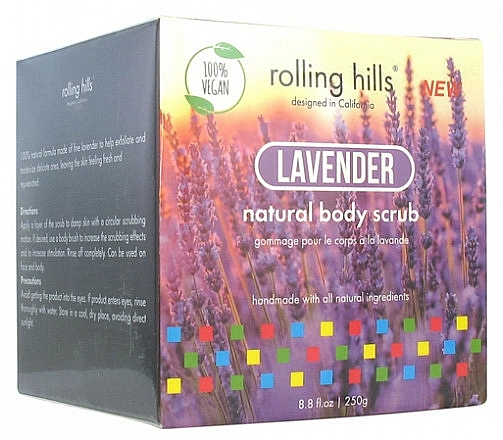 100% Natürliches Gesichts- und Körperpeeling mit Lavendelduft - Rolling Hills Gommage Corps Naturel — Bild N1