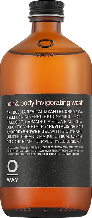 Duschgel für Körper und Haar - Oway Man Hair & Body Invigorating Wash — Bild N1
