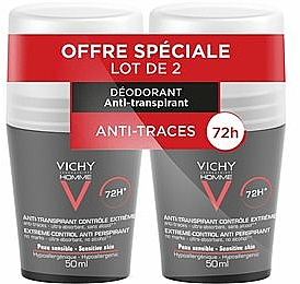 Set - Vichy Deo Anti-Transpirant 72H (deo/50ml + deo/50ml) — Bild N1
