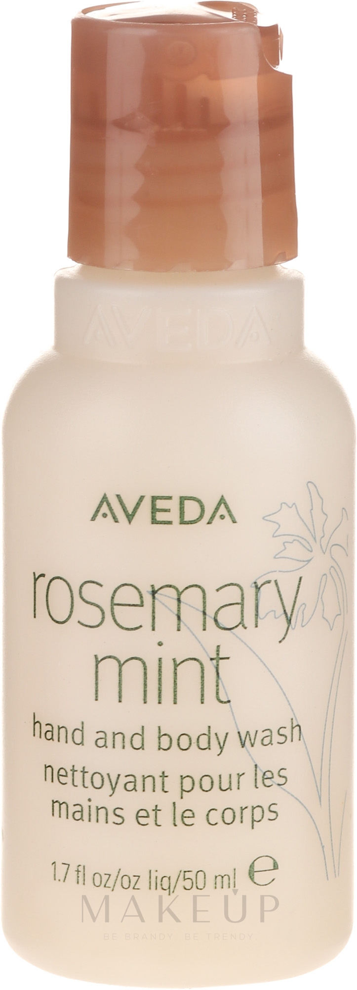 Flüssigseife für Hand und Körper mit Minze und Rosmarin - Aveda Rosemary Mint Hand And Body Wash (travel size) — Bild 50 ml