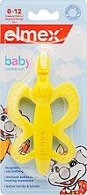 Kinderzahnbürste 2in1, 0-12 Monate, gelb - Elmex Baby Toothbrush — Bild N1