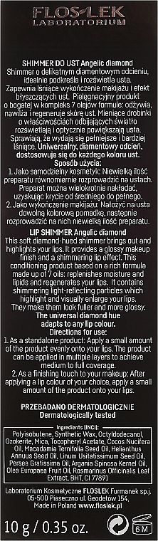Lippenschimmer - Floslek Lip Care Shimmer Angelic Diamond — Bild N3