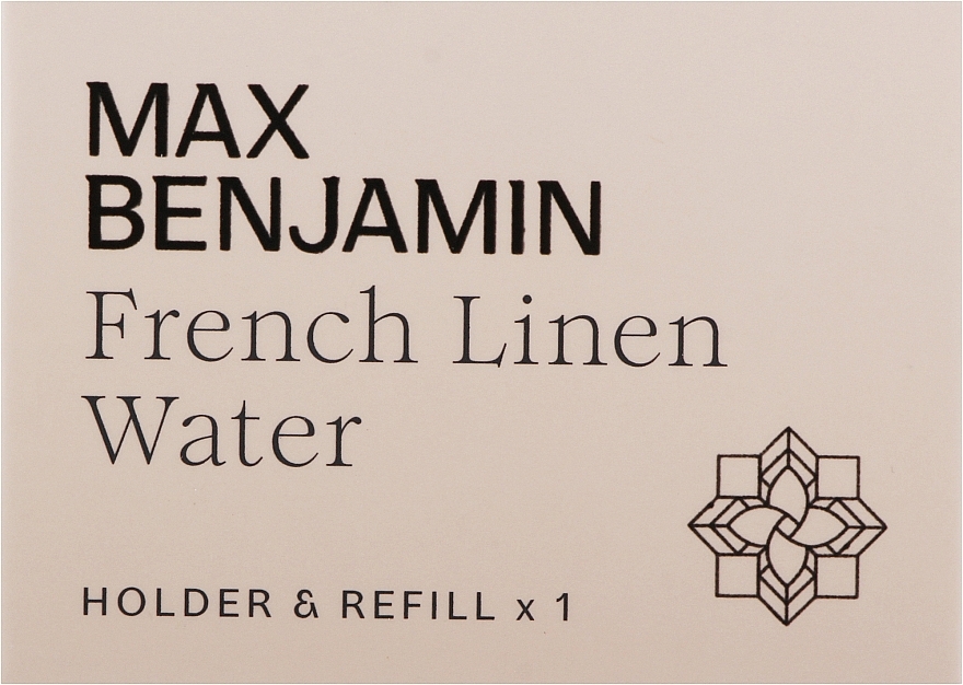 Auto-Lufterfrischer - Max Benjamin Car Fragrance French Linen Water Holder & Refill — Bild N2