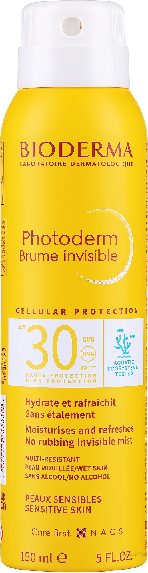 Sonnenschutzspray für Körper und Gesicht SPF 30 - Bioderma Photoderm Sun Mist SPF 30 — Bild 150 ml